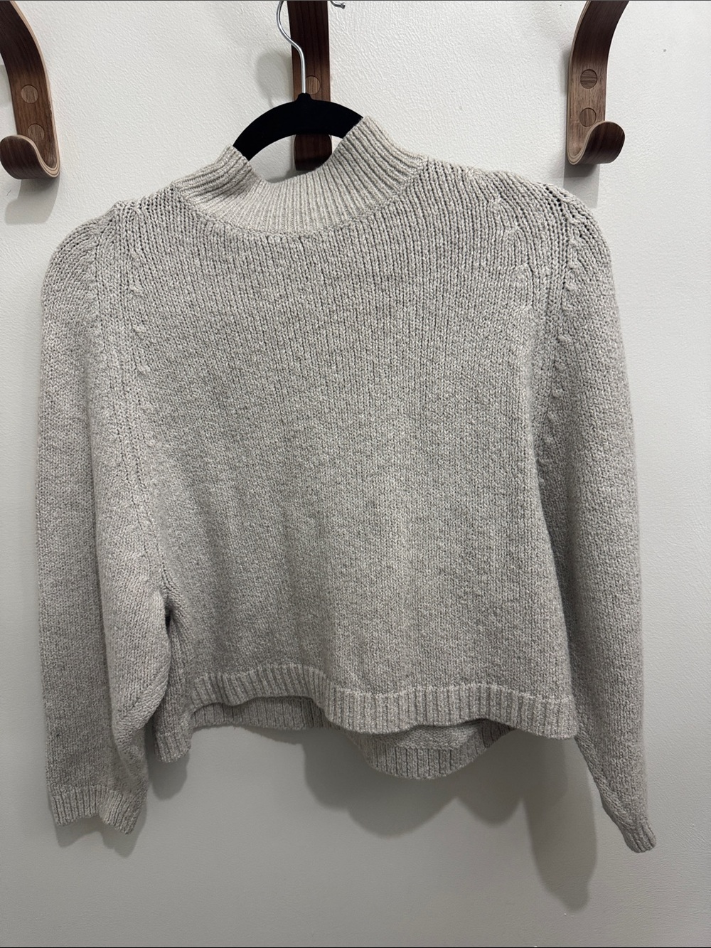 Old Navy Light Gray Mock Neck Pullover Sweater